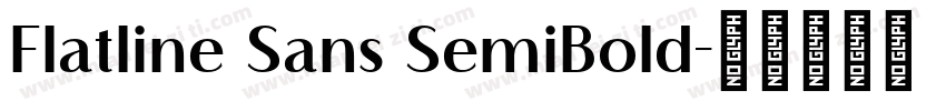 Flatline Sans SemiBold字体转换